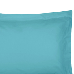 Serene Oxford Teal Pillowcase - Size: 27 x 20cm - Blue - Wilko - thumbnail 3
