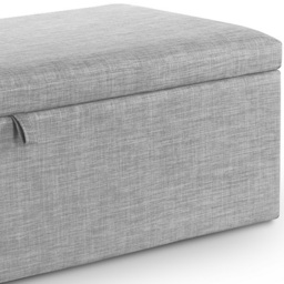 Julian Bowen Sorrento Light Grey Linen Blanket Box - Size: 45 x 140 x 41cm - Wilko - thumbnail 5