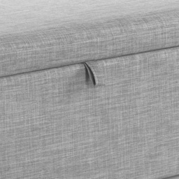 Julian Bowen Sorrento Light Grey Linen Blanket Box - Size: 45 x 140 x 41cm - Wilko - thumbnail 6