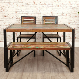 Baumhaus Urban Chic 2 Seater Dining Bench - Multi - Wilko - thumbnail 5