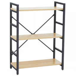 Premier Housewares Laxton 3 Shelf Light Yellow Bookshelf - Interiors by Premier - Wilko - thumbnail 3