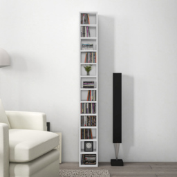 Portland White 12 Cube CD and DVD Storage Unit - Size: 175 x 20 x 21cm - Wilko - thumbnail 4