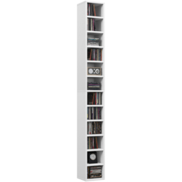 Portland White 12 Cube CD and DVD Storage Unit - Size: 175 x 20 x 21cm - Wilko - thumbnail 3