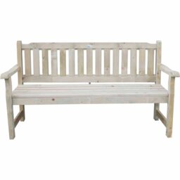 Forest Rosedene Wooden Bench - Size: 2 Seater - Brown - Forest Garden - Wilko - thumbnail 4