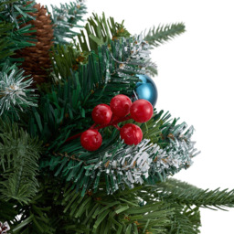 Living and Home Pre-Lit Christmas Planter Bush with Pinecones and Red Berries 58cm 2 Pack - Size: 58 x 61 x 61cm - Multi - Wilko - thumbnail 4