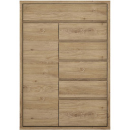 Florence Shetland Single Door 6 Drawer Cupboard - Brown - Furniture To Go - Wilko - thumbnail 4