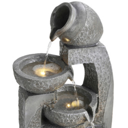 Living and Home Grey Cascade Solar Powered Water Feature - Size: 64x28x22cm - Wilko - thumbnail 7
