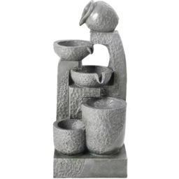 Living and Home Grey Cascade Solar Powered Water Feature - Size: 64x28x22cm - Wilko - thumbnail 5