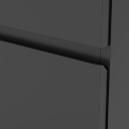 Portland 4 Drawer Black Chest of Drawers - Wilko - thumbnail 5