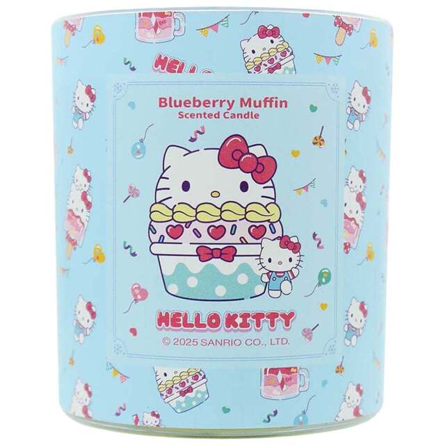 Hello Kitty Original Collection Blueberry Muffin Candle 206g - Size: 9.5 x 6.7 x 8cm - Multi - Wilko - image 1