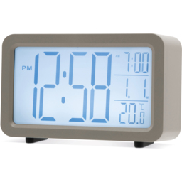 Acctim Harley Grey LCD Alarm Clock 7cm - Size: 5 x 11 x 7cm - Wilko - thumbnail 3