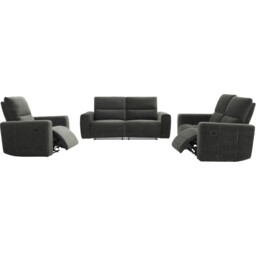 Holborton Manual Recliner Sofa Dark Olive 3 Seater - Wilko - thumbnail 5