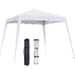 Outsunny 2.5 x 2.5m White Awning Marquee Pop Up Gazebo Tent - Size: 250 x 240 x 240cm - Wilko - thumbnail 3