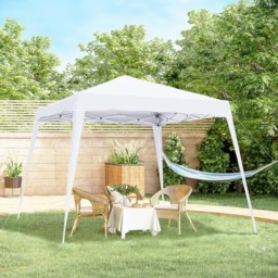 Outsunny 2.5 x 2.5m White Awning Marquee Pop Up Gazebo Tent - Size: 250 x 240 x 240cm - Wilko - thumbnail 1