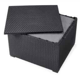 Keter Emma 4 Seater Graphite Garden Furniture Set - Black - Wilko - thumbnail 4