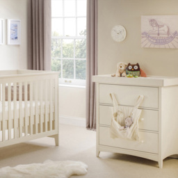 Julian Bowen Cameo 3 Drawer Stone White Chest of Drawers with Changing Station - Cream - Wilko - thumbnail 5