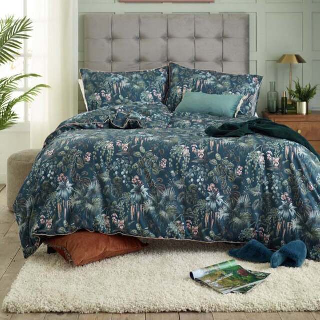 Deyongs Tropical Leaves Double Reversible Duvet Set - Multi - Wilko - image 1