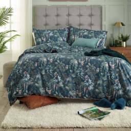 Deyongs Tropical Leaves Double Reversible Duvet Set - Multi - Wilko - thumbnail 1