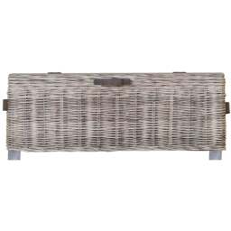 FWStyle Maya Light lime Wash Handmade Lift Up Storage Coffee Table - Size: 49 x 129 x 70cm - Grey - Wilko - thumbnail 4