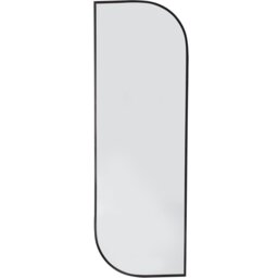 Thea Asymmetric Black Mirror - Size: 120 x 40cm - The Port. Co Gallery - Wilko