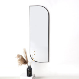 Thea Asymmetric Black Mirror - Size: 120 x 40cm - The Port. Co Gallery - Wilko - thumbnail 5