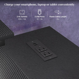 Portland LED Lights Reversible Corner Gaming Desk with Storage - Size: 90 x 80 x 107cm - Black - Wilko - thumbnail 6