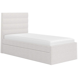 Flair Ari Single Beige Boucle Bed with Trundle - Cream - Wilko - thumbnail 3