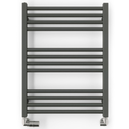 Terma Fiona 985BTU Sparkling Grey Heated Towel Rail 600 x 500mm - Size: 66 x 50 x 7.2cm - Wilko - thumbnail 5