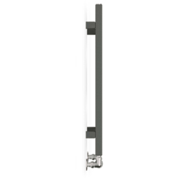 Terma Fiona 985BTU Sparkling Grey Heated Towel Rail 600 x 500mm - Size: 66 x 50 x 7.2cm - Wilko - thumbnail 6