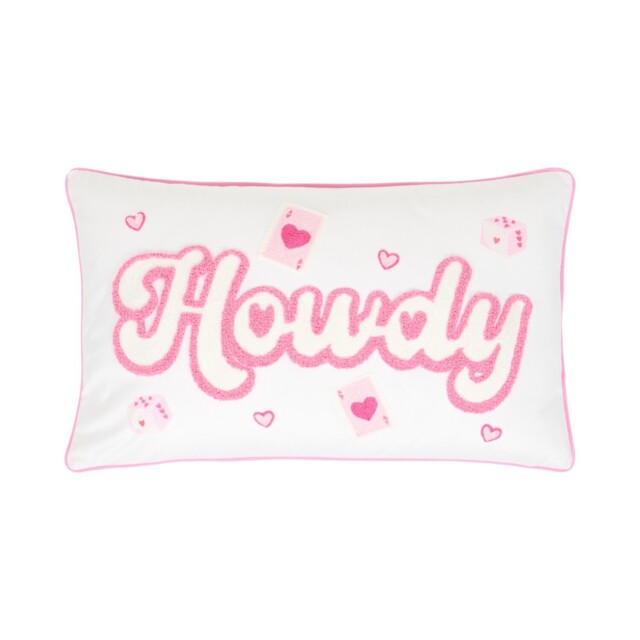 Howdy Tufted Cushion Pink - My - Wilko - image 1