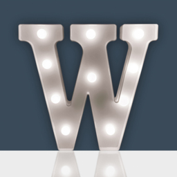 St Helens Battery Operated 3D LED Letter W Light - Size: 14 x 3 x 22cm - White - Wilko - thumbnail 3