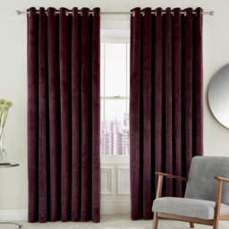 Helena Springfield Escala Lined Mulberry Curtains 229 x 229cm - Size: W 228 x D 228cm - Wilko