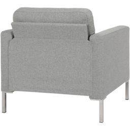 Dorel Fabry Grey Linen Upholstered Accent Chair - Size: 81 x 81 x 83cm - Wilko - thumbnail 5