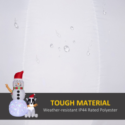 Everglow LED Inflatable Snowman with Dog Christmas Decoration 6.2ft - Size: 188 x 70 x 139cm - White - Wilko - thumbnail 7
