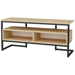Decorotika Merrion 3 Shelf Black and Oak TV Unit - Size: 51 x 111 x 35cm - Multi - Wilko - thumbnail 3
