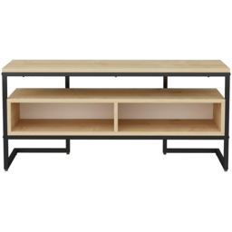 Decorotika Merrion 3 Shelf Black and Oak TV Unit - Size: 51 x 111 x 35cm - Multi - Wilko - thumbnail 4