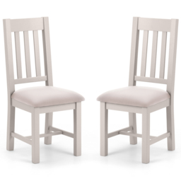 Julian Bowen Richmond Set of 2 Grey Dining Chair - Wilko - thumbnail 3