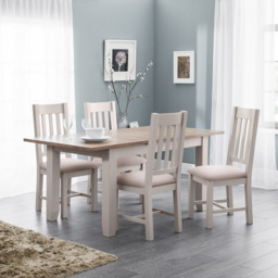 Julian Bowen Richmond Set of 2 Grey Dining Chair - Wilko - thumbnail 5