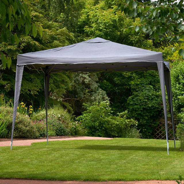 Glendale 3 x 3m Easy Up Grey Garden Gazebo - Wilko - image 1