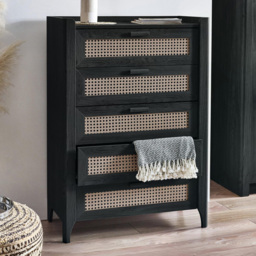 Julian Bowen Sydney 5 Drawer Black Ash Chest of Drawers - Wilko - thumbnail 1