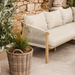 Royalcraft Roma 6 Seater L Corner Sofa Set with Coffee Table - Brown - Wilko - thumbnail 4