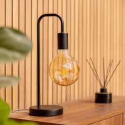 ValueLights Bronx Black Metal LED Table Lamp 2 Pack - Size: 40.5 x 17 x 14cm - Wilko - thumbnail 6