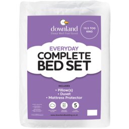 Downland 10.5 Tog Complete Bed Set King - Wilko - thumbnail 1