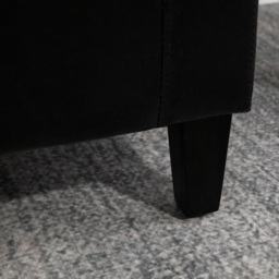 Portland Black PU Leather Ottoman Storage Bench - Wilko - thumbnail 4