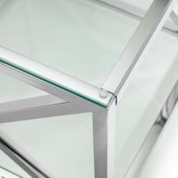 Julian Bowen Miami Silver Lamp Table - Size: 55 x 55 x 55cm - Wilko - thumbnail 7