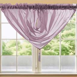 Velosso Riva Mauve Swag Curtain 112 x 99cm - Purple - Wilko