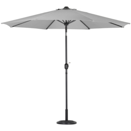 Living and Home Light Grey Round Crank Tilt Parasol Floral Round Base 3m - Wilko - thumbnail 1