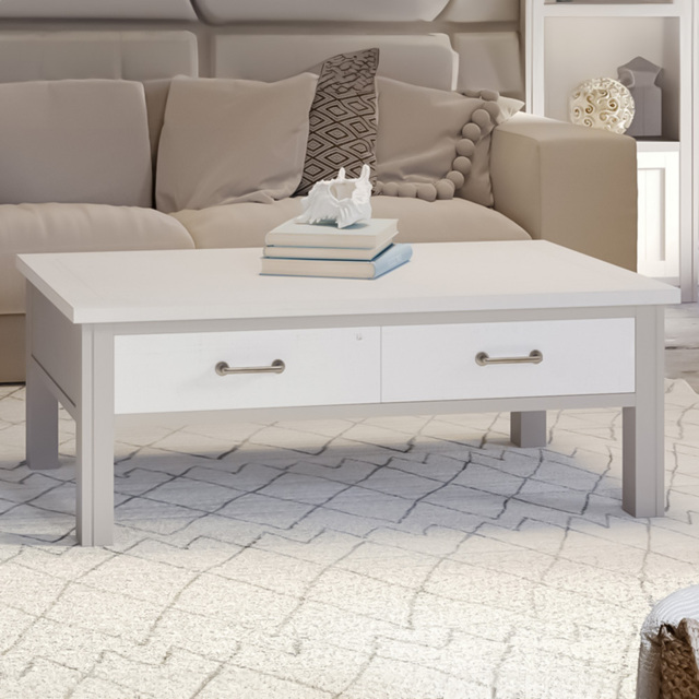 Baumhaus Greystone 4 Drawer Grey Coffee Table - Wilko - image 1