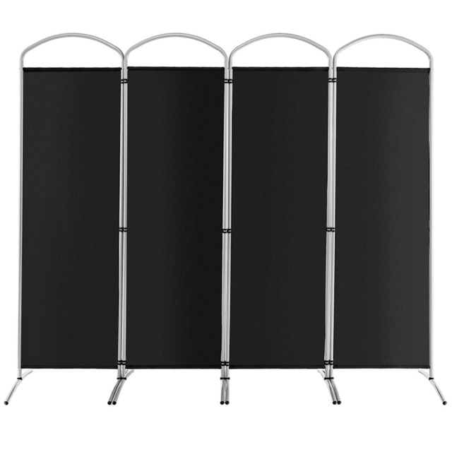 Costway 4 Panel Black Freestanding Folding Room Divider - Size: 89 x 27 x 10cm - Wilko - image 1