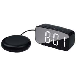 Lifemax Big Digit Clock with Vibration Alarm Pad - Size: 12 x 6 x 4cm - Black - Wilko